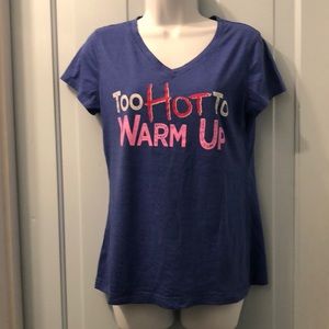 Tek Gear exercise shirt Size M Too Hot To Warm Up